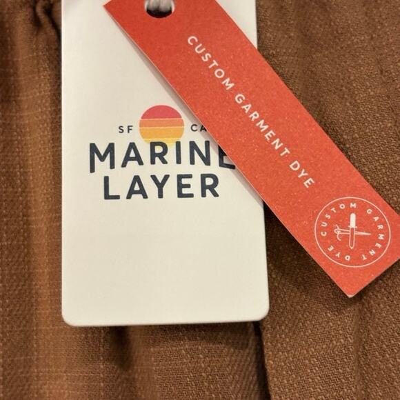 Marine Layer Elle Pull On Pants Womens Small Toasted Coconut Spring 2024NEW - Picture 4 of 11